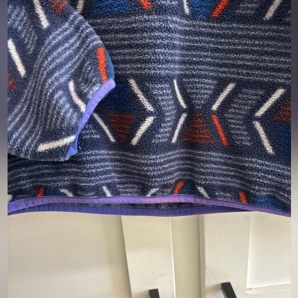 Youth Patagonia Synchilla Snap T Fleece Jacket XL 14 Pullover Aztec Southwest - Picture 9 of 10